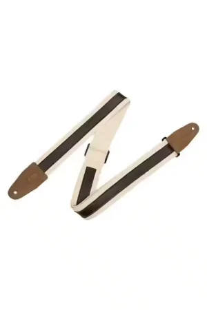 Bon prix | Levys Coton de 5cm avec Bande en Cuir - NATURAL-dark Brown