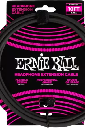Offre à durée limitée - Ernie Ball Effects Effects Rallonge Stéréo Jack Vers MINI-jack 3M Noire