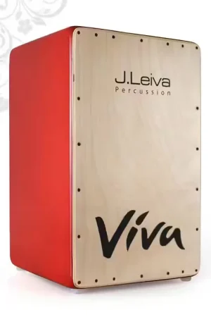 J Leiva Percussion Cajon Viva Rouge - Disponible maintenant