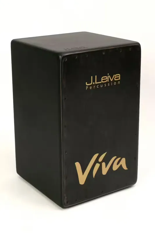 J Leiva Percussion Cajon Viva Black Edition - Qualité professionnelle