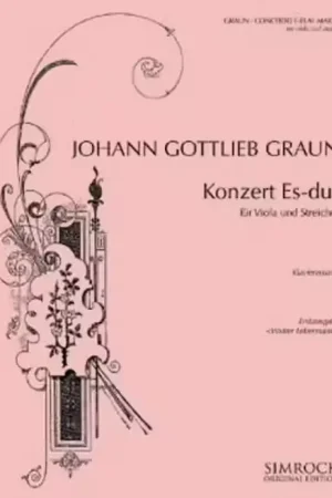 Simrock Graun J.G. - Konzert ES-dur - Alto & Piano | Nouveau lancement