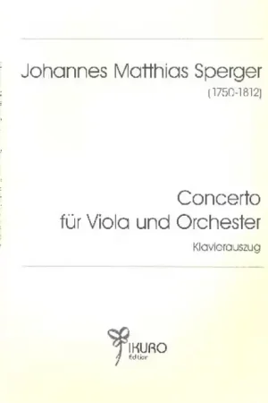 Grahl & Niklas Sperger J.M. - Concerto Fur Viola Und Orchester - Alto & Piano | Se termine bientôt