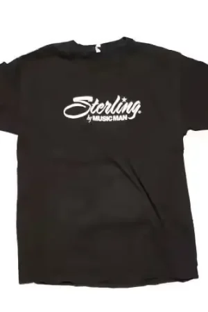 Bon prix - Sterling Guitars "XL" T-Shirt Sterling Logo01 Homme Black