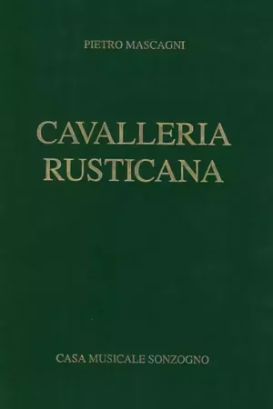 Zerboni Mascagni Pietro - Cavalleria Rusticana - Chant & Piano | Achetez dès maintenant