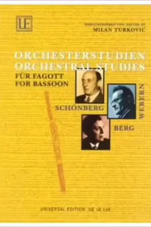 Universal Edition Schonberg A. / Berg A. / Webern A. - Orchestral Studies - Basson - Tendance
