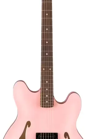 Prix exceptionnel - Fender Starcaster Signature Tom Delonge RW Satin Shell Pink