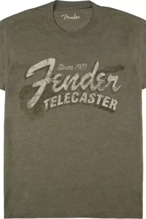 Nouveau au catalogue | Fender "S" Since 1951 Telecaster T-Shirt Military Heather Green