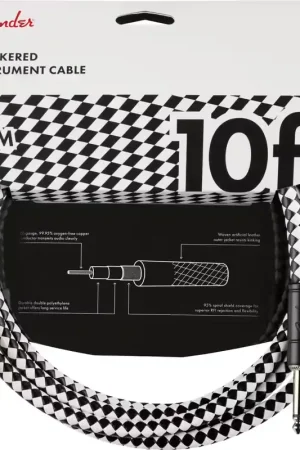 Achetez maintenant | Fender 3m Professional Instrument Cable Checkerboard