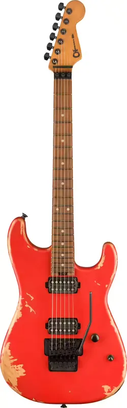 Prix exceptionnel | Charvel Style 1 FR San Dimas HH Pro-Mod PF Relic Weathered Orange