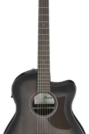 Coup de cœur des clients | Ibanez AAM70CE-TBN Transparent Charcoal Burst Top Advanced Acoustic
