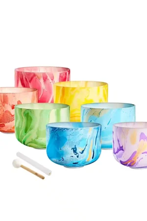 Sonic Energy MCSBSETCHA - Set Singing Bowl Crystal - Produit tendance