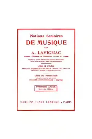 Disponible maintenant | Lemoine Lavignac - Notions Scolaires N.1 Elève