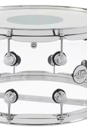 DW Drum Workshop Design Acryl 14X8" Transparent - Prix doux