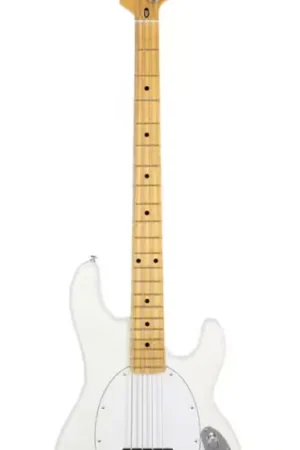 Très apprécié des clients | Music Man Retro '70S Stingray Bass - White - Erable