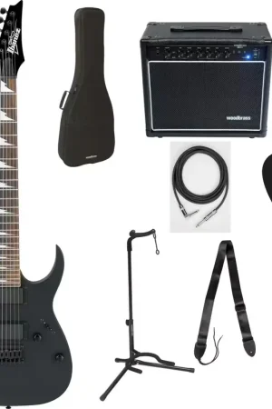 Ibanez Pack Complet GRG121DX-bkf-black Flat Gio - Plus que quelques pièces