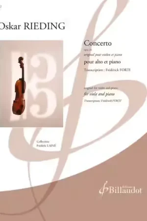 Billaudot Rieding Oskar - Concerto Opus 34 - Expédition immédiate
