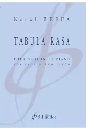 Prix imbattable - Billaudot Beffa Karol - Tabula Rasa