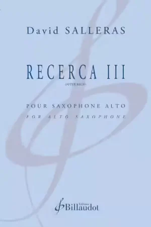 Billaudot Salleras Quintana David - Recerca III (after Bach) | Offre bientôt terminée