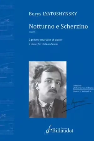 Produit tendance - Billaudot Lyatoshynsky Borys - Notturno E Scherzino Opus 65
