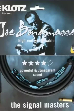 Économisez maintenant | Klotz Joe Bonamassa Guitar 9M Jack Mono-Jack Mono Coudé,