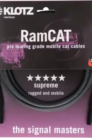 Bientôt épuisé - Klotz RAMCAT5 Câble 5 M Noir Etn - Etn