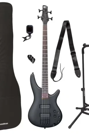 Ibanez Pack SR300EB-wk-weathered Black + Accessoires | Nouveau