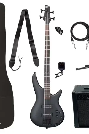 Ibanez Pack Complet SR300EB-wk-weathered Black - Jusqu'à épuisement des stocks