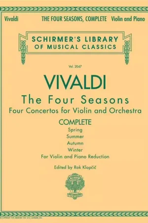 Direct usine | Schirmer Vivaldi - The Four Seasons - Complete Edition
