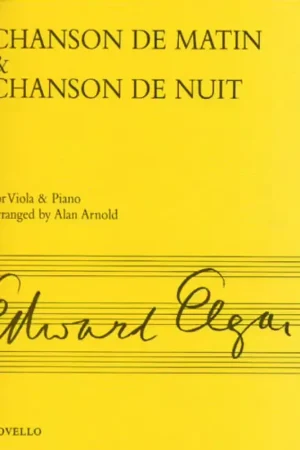 Novello Elgar - Chanson De Matin And Chanson De Nuit (viola/piano) - Offre limitée