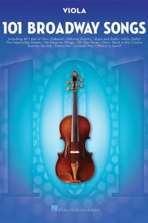 Hal Leonard 101 Broadway Songs For Viola - Expédition rapide