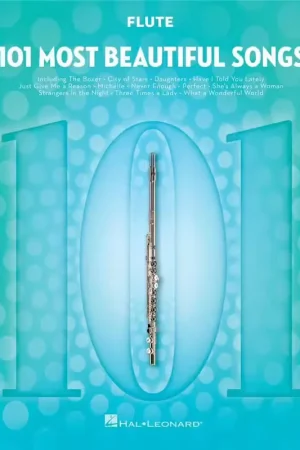 Très bien noté - Hal Leonard 101 Most Beautiful Songs - Flûte