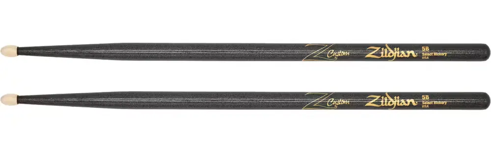 Zildjian Baguettes Z-Custom 5B Black Chroma - Prix imbattable