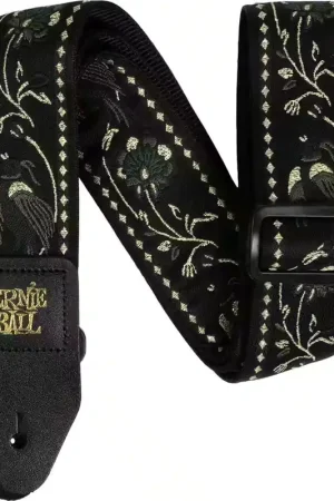 Ernie Ball Sangle Jacquard Black Pleasant Pheasant - Incontournable