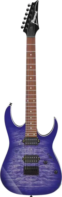 Prix imbattable - Ibanez RG421QM-CBB Cerulean Blue Burst