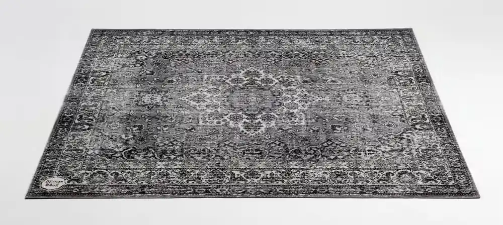Nouvel arrivage | Drum N Base VPCLB-GRY Tapis Vintage Persian Club Series 1.63 X 1.42M Antidérapant Gray