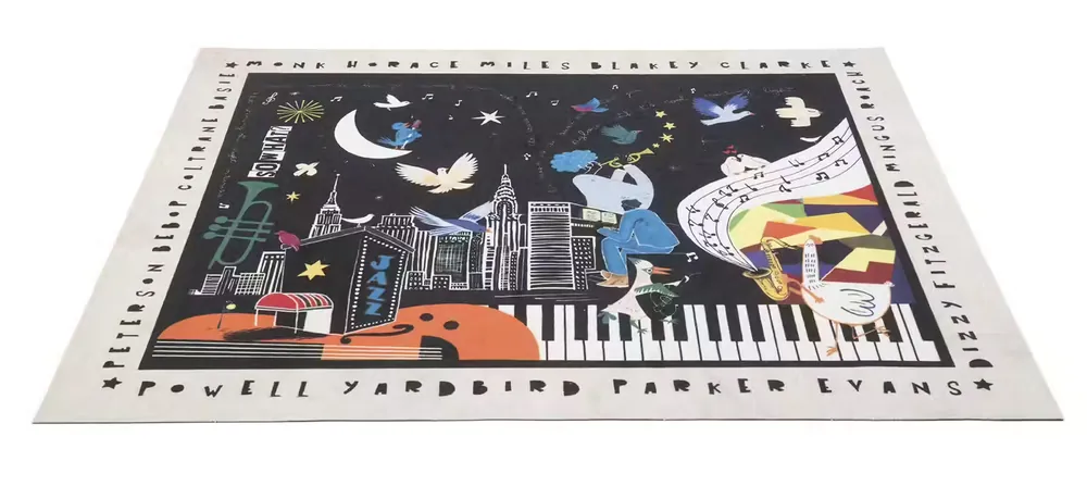 Drum N Base CLB-NGHT Tapis Club Series 1.63 X 1.42M Antidérapant Jazz Night - Prix réduit