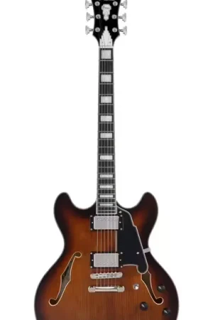 D'Angelico Premier DC Brown Burst - Livraison express
