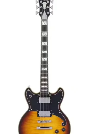 D'Angelico Deluxe Brighton Vintage Sunburst | Expédition rapide