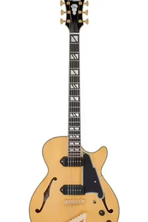 Prix imbattable - D'Angelico Deluxe SS Baritone Satin Honey