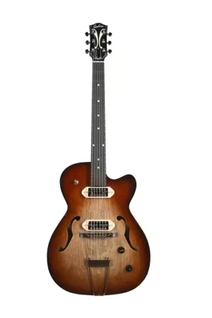 Godin 5Th Ave Tl Vintage Burst Hg Gold Foil Dogear - Prix imbattable