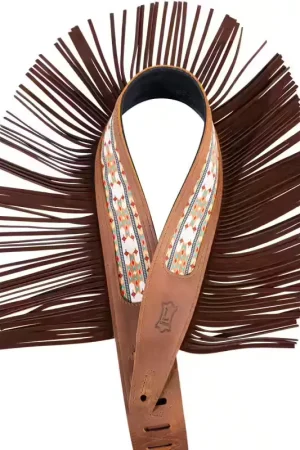 Disponible maintenant - Levys The Outlaw - 6,35cm Cuir Crazy Horse Franges Daim Western - Brown