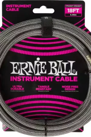 Ernie Ball Gaine Tissée 5,5M Silver Fox | Coup de cœur