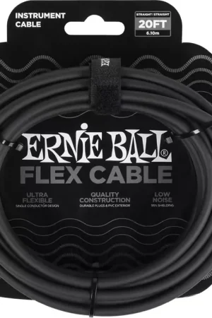 Ernie Ball Flex 6M Noir | Prix mini