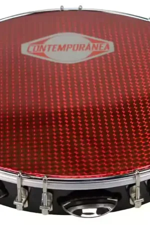 Contemporanea C-PF12-01BR - Pandeiro 12" Noir - Peau Rouge - Reconditionné | Bon plan