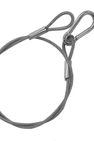 Algam Lighting Élingue De Sécurité 4 mm 85 cm Argent - Stock presque épuisé
