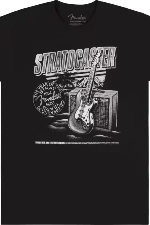 Fender "L" Stratocaster 70Th Anni Tee Black - Bien noté