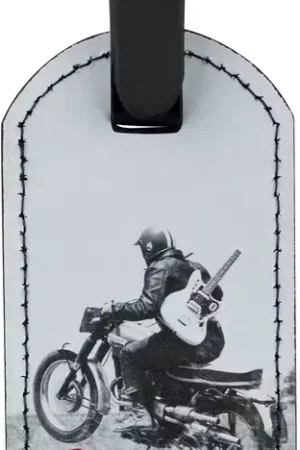 Fender Fender Vintage Ad Luggage Tag Motorcycle Rider - Best-seller