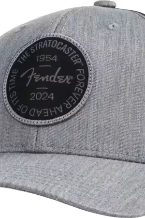 Fender Stratocaster 70Th Anni Badge Hat Gray Heather One Size - Tendance