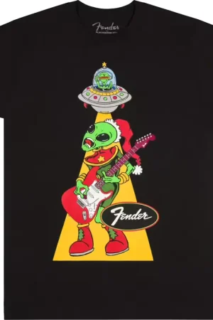 Nouveau chez nous - Fender "L" Ugly Christmas Tee Alien Blk