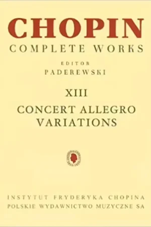 PWM Chopin F. - Complete Works Vol.13 - Concert Allegro Variations - Produit tendance